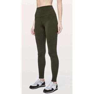 LULULEMON Align Pant *Full Length 28" Dark Olive Athleisure Gym - Size US 4